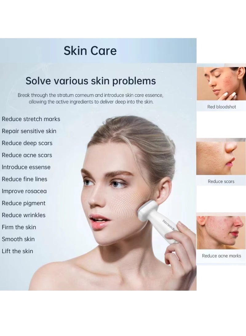 bio needle Derma Stamp 120 Adjustable pin Dial Derma stamp Professional Microneedling Pen for Women and Men for Hair Growth Skin Care Beard Growth Stainless Steel Micro Needling Derma Stamp 0 to 2 - Image 5