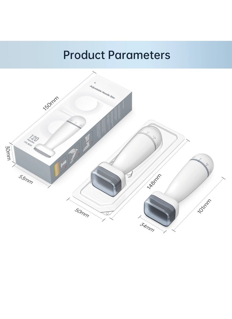 Derma Stamp 120 Adjustable pin Dial Derma stamp Professional Microneedling Pen for Women and Men for Hair Growth Skin Care Beard Growth Stainless Steel Micro Needling Derma Stamp 0 to 2 - pzsku/Z8720E04433EE99CB4604Z/45/_/1734513171/2224c7a1-2274-45e1-8739-64aa707cf4cb
