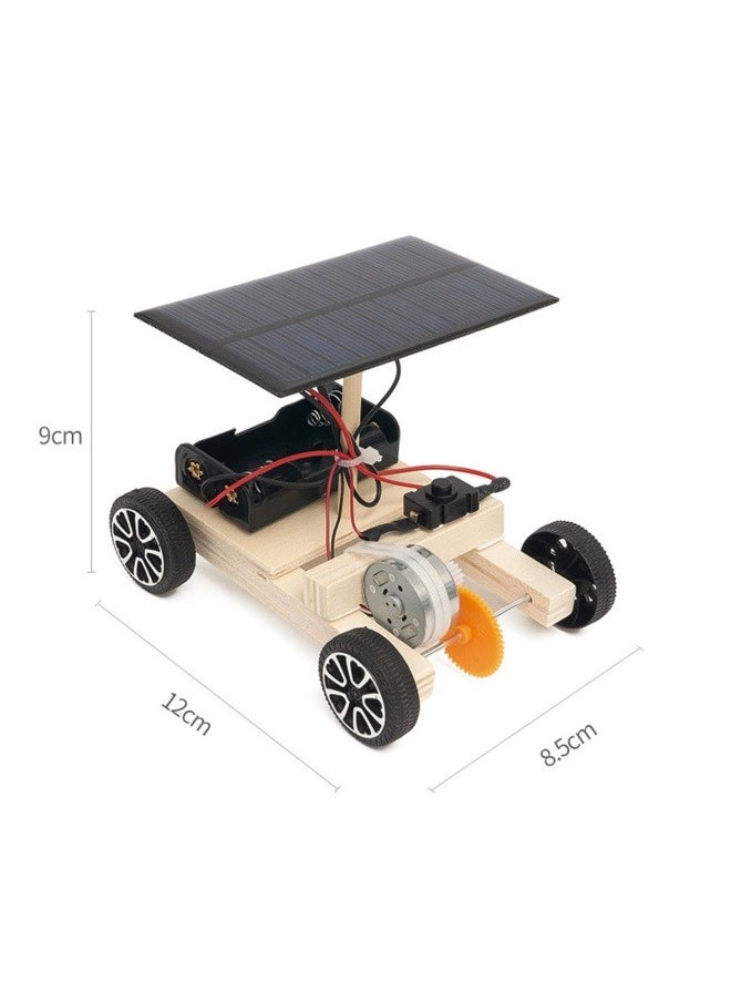 GGEROU - Wooden Puzzle Car,Remote Control Off Road Tracked Tank and Solar Power Race Car, Educational Puzzle Game, Dual Powers for Electric Motor - Image 1