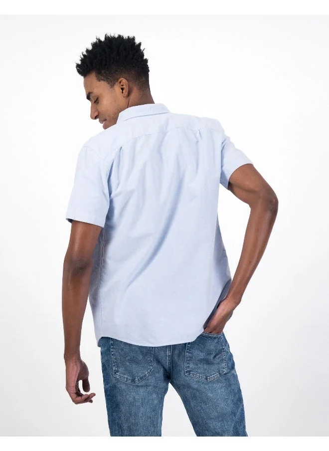 American Eagle AE Classic Fit Oxford Short-Sleeve Button-Up Shirt