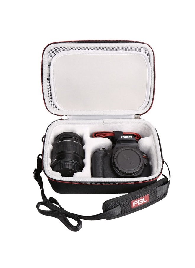 FBLFOBELI Hard Travel Carrying Case For Canon Eos Rebel T7 Dslr Camera With 1855Mm Lens Camera Protective Waterproof Storage Bag  - Image 3