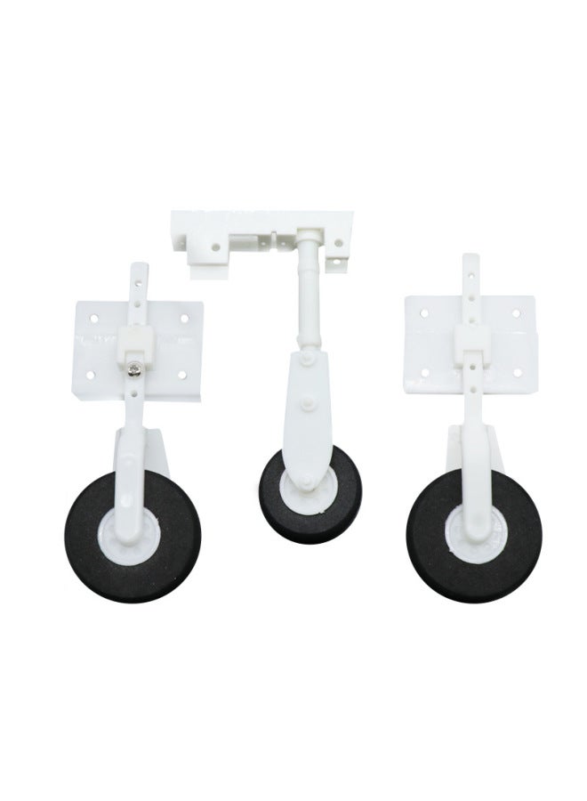 Drop-resistant Landing Gear Susu27 Aircraft Model Aircraft Accessories Remote Control Aircraft KT Light Aircraft Model Fixed Wing Landing Gear-Color:Plastic Landing Gear  - Image 5