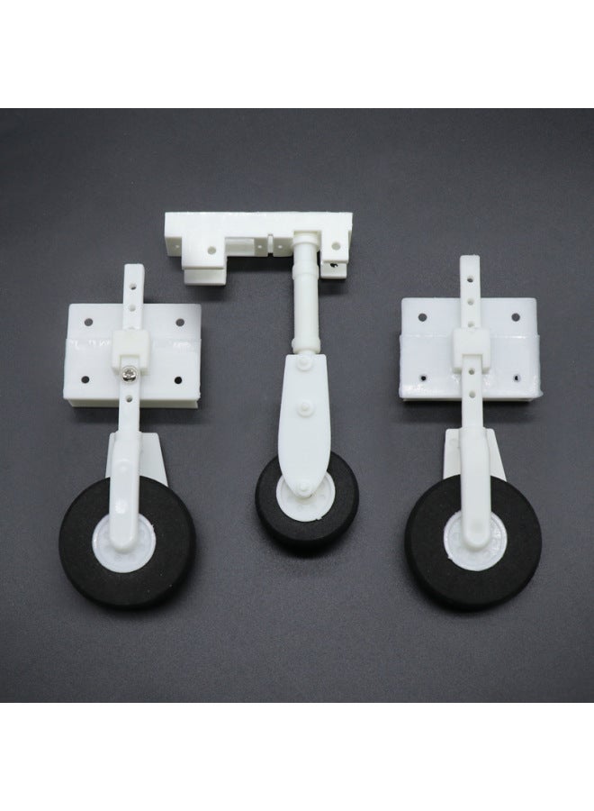 Drop-resistant Landing Gear Susu27 Aircraft Model Aircraft Accessories Remote Control Aircraft KT Light Aircraft Model Fixed Wing Landing Gear-Color:Plastic Landing Gear  - Image 1