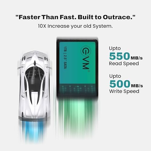 EVM 1TB 2.5 Inch SATA III Internal SSD | Up to 550MB/s Read 500MB/s Write | Laptop Desktop Upgrade Storage | 5 Year Warranty (EVM25/1TB) - Image 3