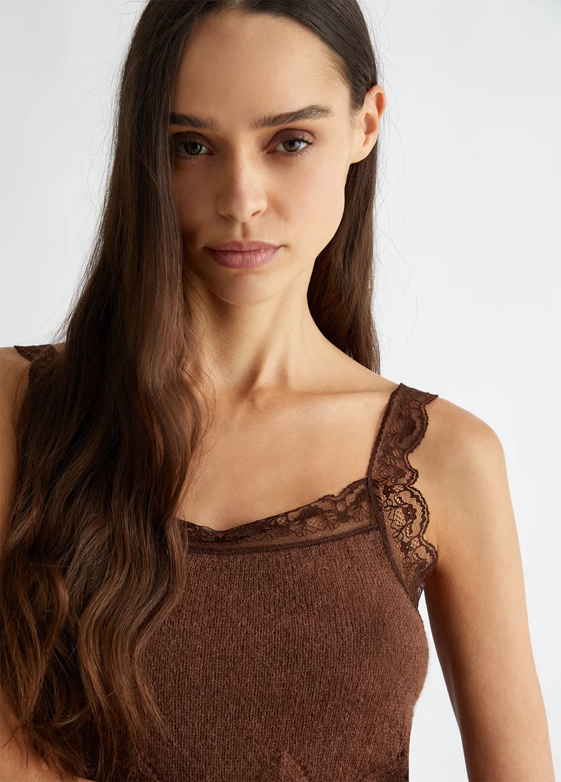 Liu Jo Knit top with lace