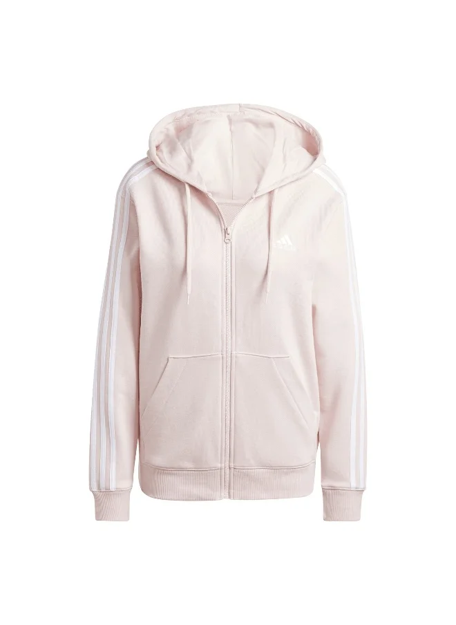 Adidas adidas W 3S Ft Fz R Hd Pink Training Track Tops 2XSS
