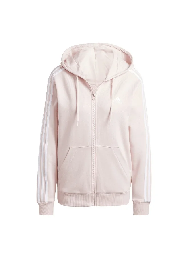 Adidas adidas W 3S Ft Fz R Hd Pink Training Track Tops 2XSS