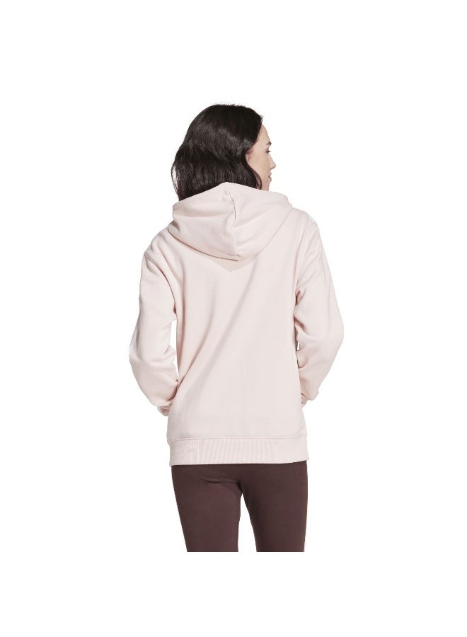 Adidas W 3S Ft Fz R Hd Pink Training Track Tops 2XSS  - Image 5