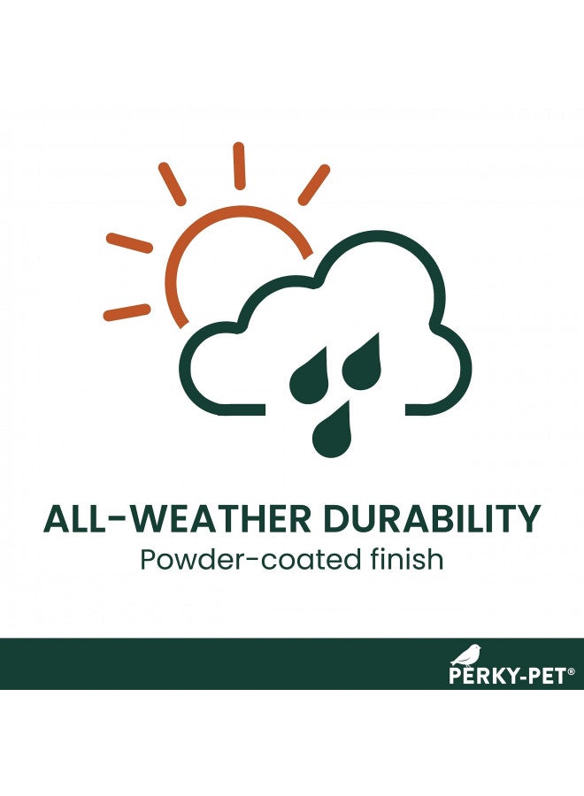 Perky-Pet 336-1SR Squirrel-Be-Gone Bird Feeder, 2LB Squirrel Proof Outdoor Wild Bird Feeder with Weight-Activated Perches - Image 5