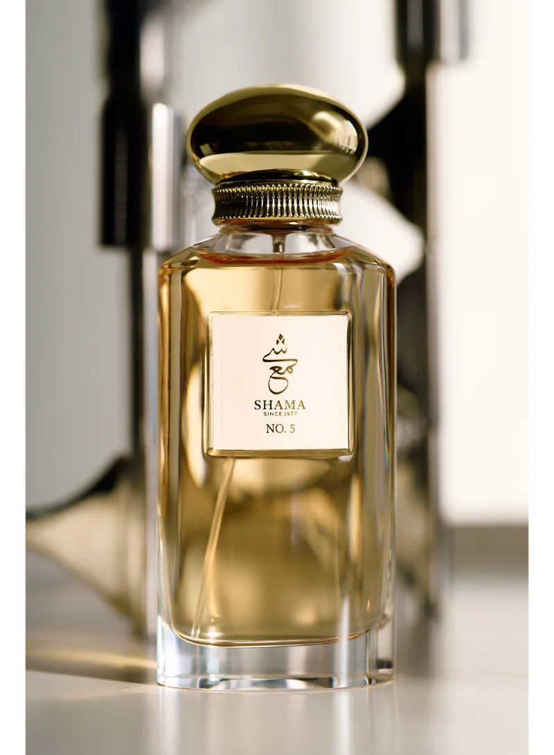 Shama Shama No. 5 Luxury Eau de Parfum | Long-Lasting Floral Amber Perfume for Men & Women | Jasmine, White Amber & Musk | 90ml