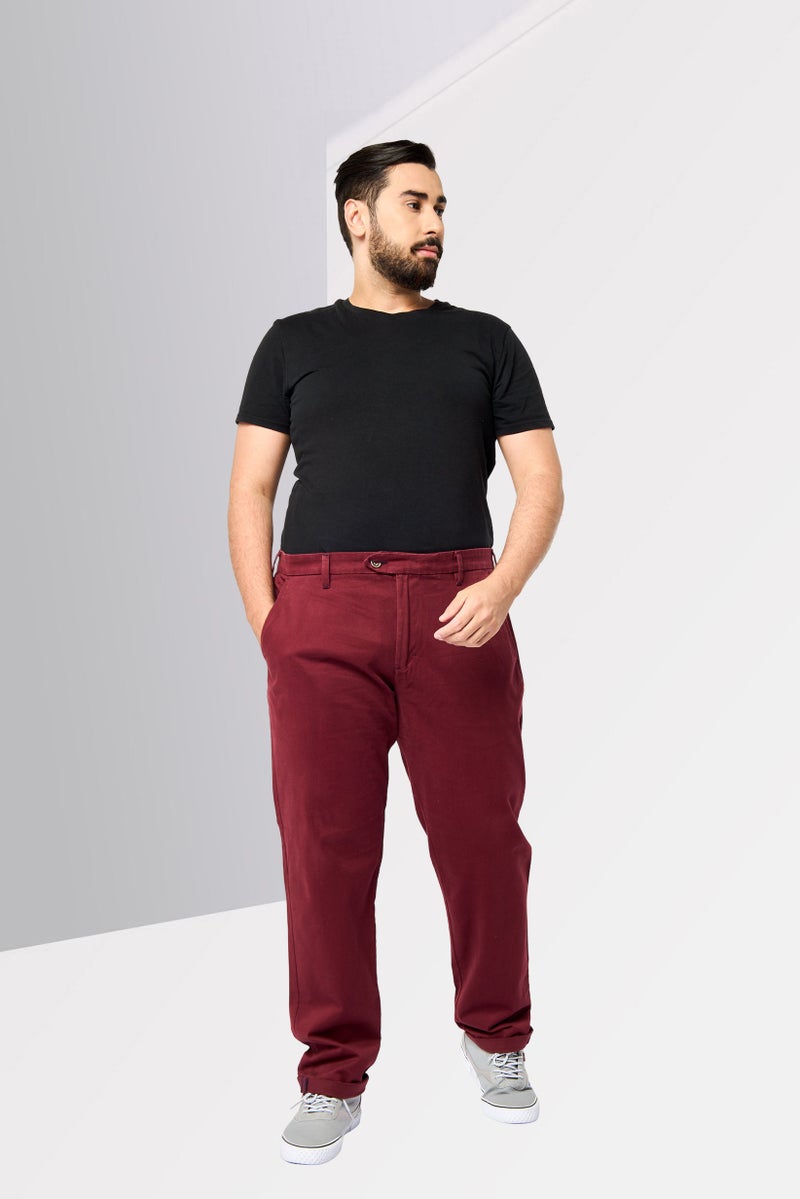 Harmont & Blaine سروال تشينو عادي للرجال، مارون - Image 2