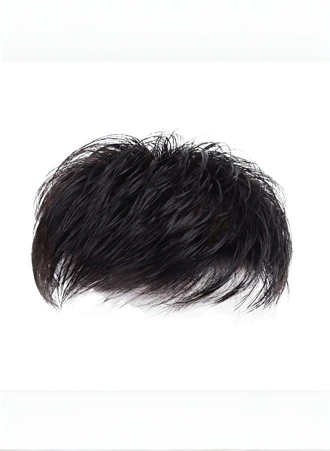 Verdant Reverie Men's Realistic Adhering Hair System，Men's real hair wigs, hair extensions, hairpieces, adhesive clips - Image 1