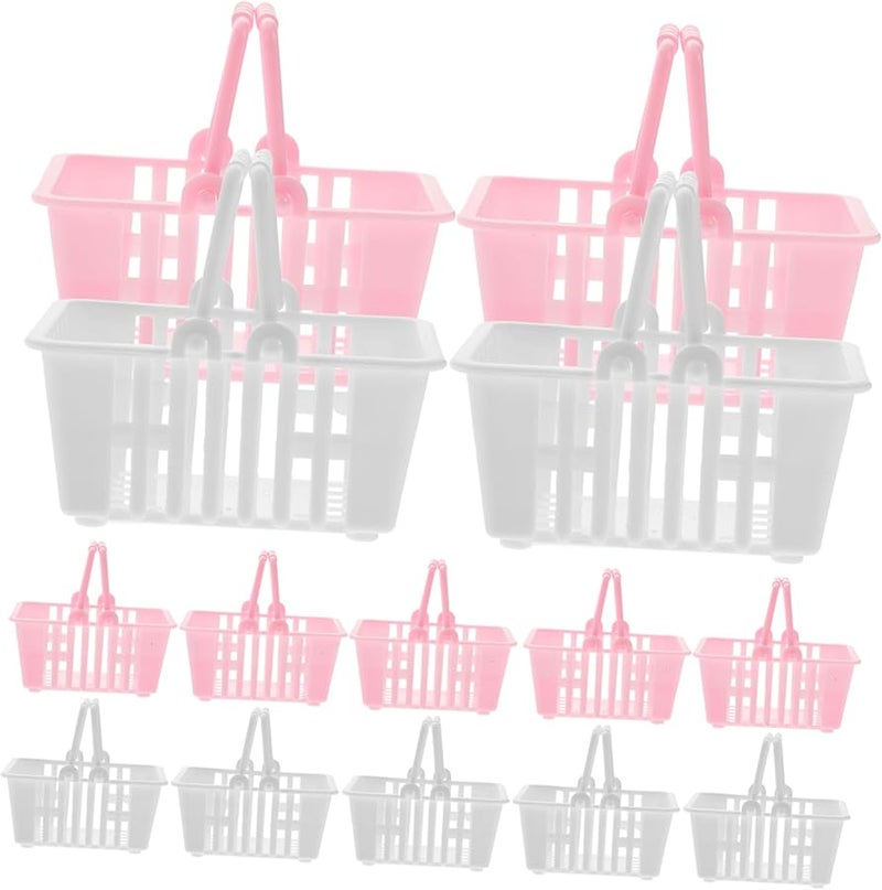 سلال تسوق صغيرة 20 قطعة حاويات تخزين للمكتب لتزيين وتنظيم المنزل - Image 2