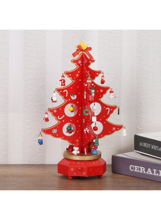 Gifts Wooden Music Box Music Box Decoration Crafts Gifts For Children Music Tree Wholesale-Color:ZT2-923L  - Image 3