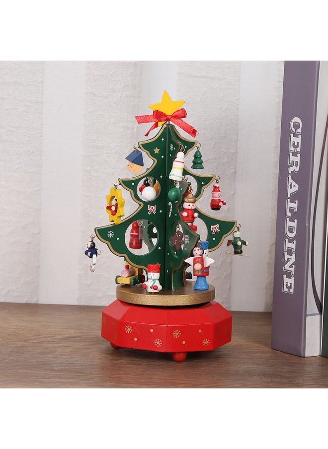 Gifts Wooden Music Box Music Box Decoration Crafts Gifts For Children Music Tree Wholesale-Color:ZT2-923L  - Image 1