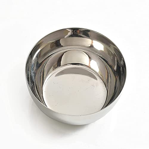 GALOOF Stainless Steel Heavy Gauge Katori Set Of 6 | Dal Vati Veg Bowl Set For Dining And Serving | Wati Vatki Designer Dining Bowl Set (Set Of 6), 0.25 liter - Image 2