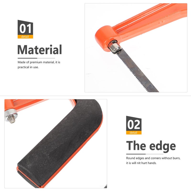 Compact Aluminum Mini Hacksaw For Metal Plastic Woodworking Gardening Camping - Image 4