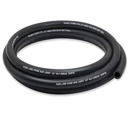 ZONBANG 12 Fuel Line NBR Rubber 12 Fuel Hose Nylon Braided Fuel Line Hose for Automotive Vehicles5FT - Image 1