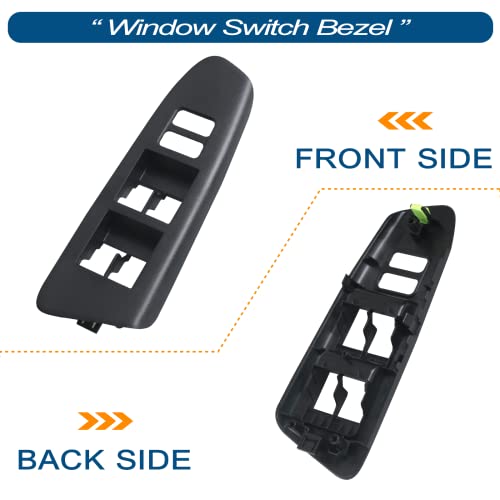 APPERFiT Window Switch Bezel Cover for Front Door Left Driver Side Compatible with Toyota Tacoma 2012 2013 2014 2015 Replaces 74202-04040 Window Switch Trim Accessories - Image 4