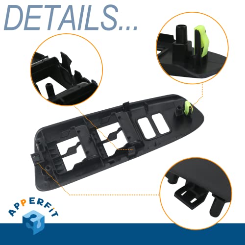 APPERFiT Window Switch Bezel Cover for Front Door Left Driver Side Compatible with Toyota Tacoma 2012 2013 2014 2015 Replaces 74202-04040 Window Switch Trim Accessories - Image 5
