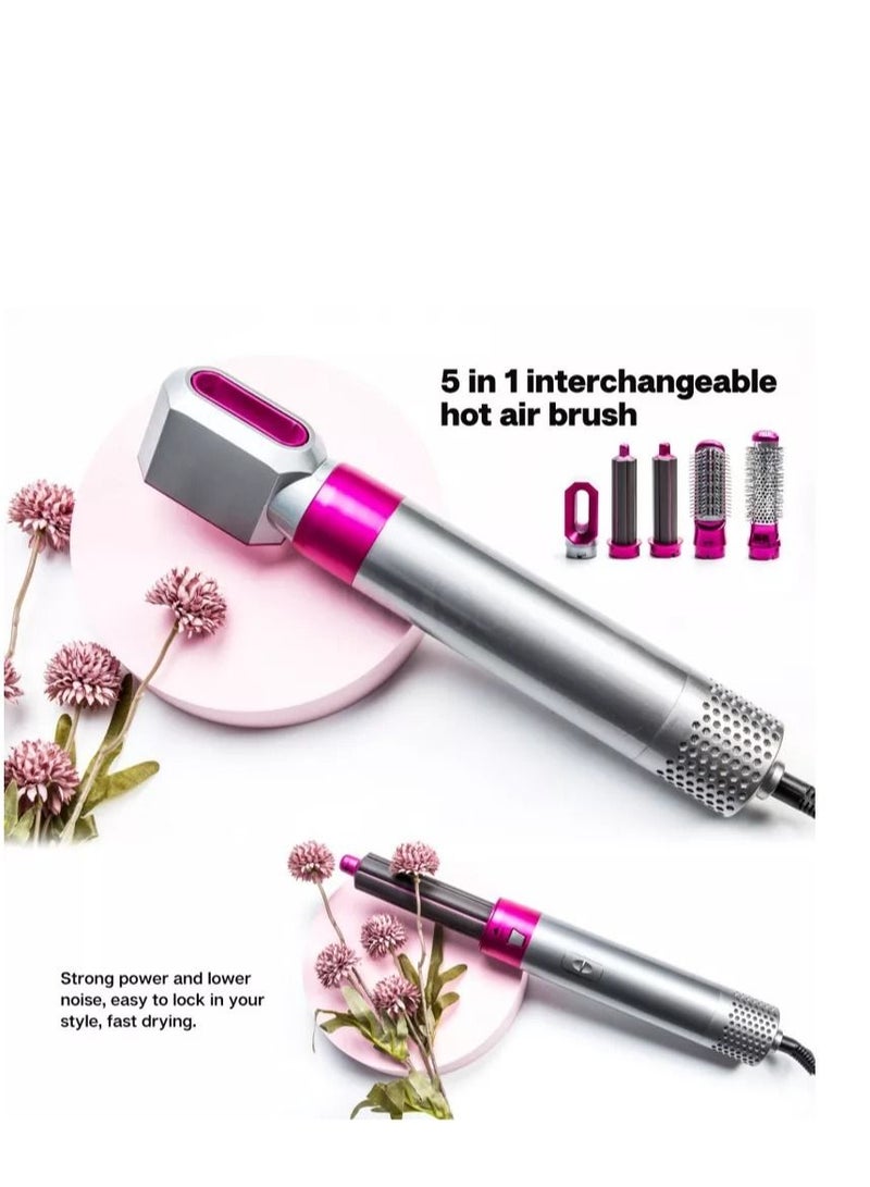 ELTRAZONE 5 in 1 one-step hair dryer and volumizer hot air brush for Straightening Curling Drying - Image 1