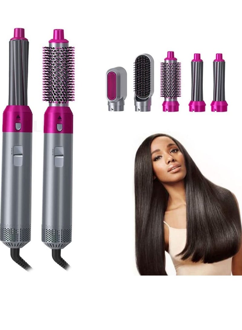 ELTRAZONE 5 in 1 one-step hair dryer and volumizer hot air brush for Straightening Curling Drying - Image 2