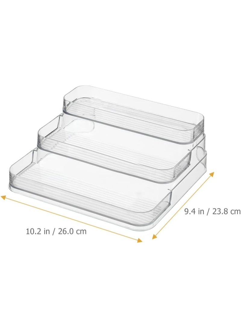 BPA Acrylic Risers Display Stand, 3 Tier Cupcake Holder, Clear Perfume Organizer Stand, Display Shelf for Figures and Collection, Dessert Shelves for Party, Display Risers for Decoration and Organizer - Image 3