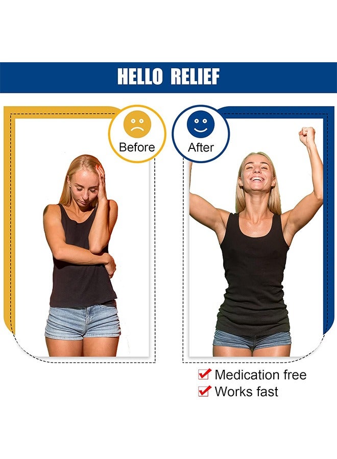 Generic 2 Pcs Acupressure Hand Pressure Point Clip, Magnet Palm Pressure Clip Pressure Point Clip for Migraine Relief, Headache Pressure Point Tool for Relaxation (Blue+Black)  - Image 5