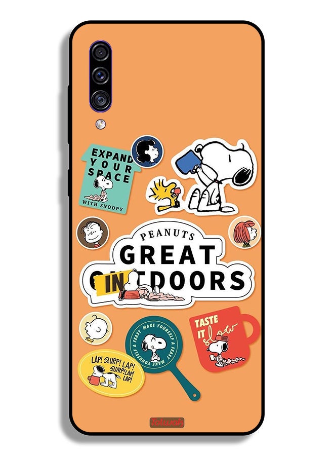 Tolwak Samsung Galaxy A50 Protective Case Cover Peanuts Stickers - Image 1
