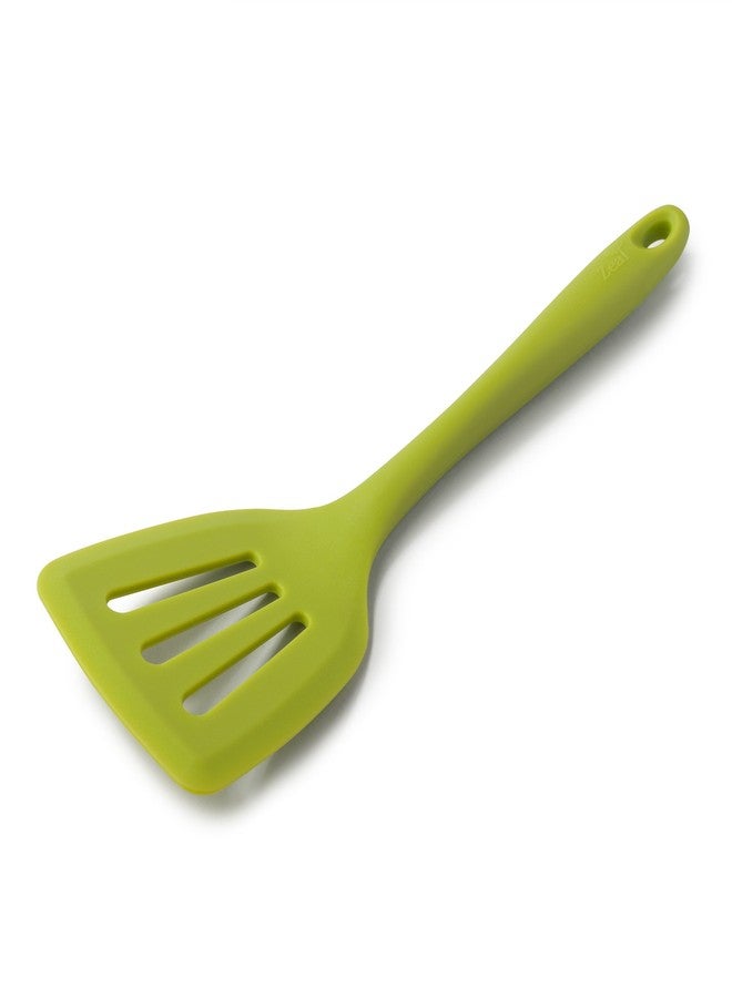 Zeal Silicone Non-Stick Slotted Fish Slice/Cooking Turner (30cm) -Lime - Image 1