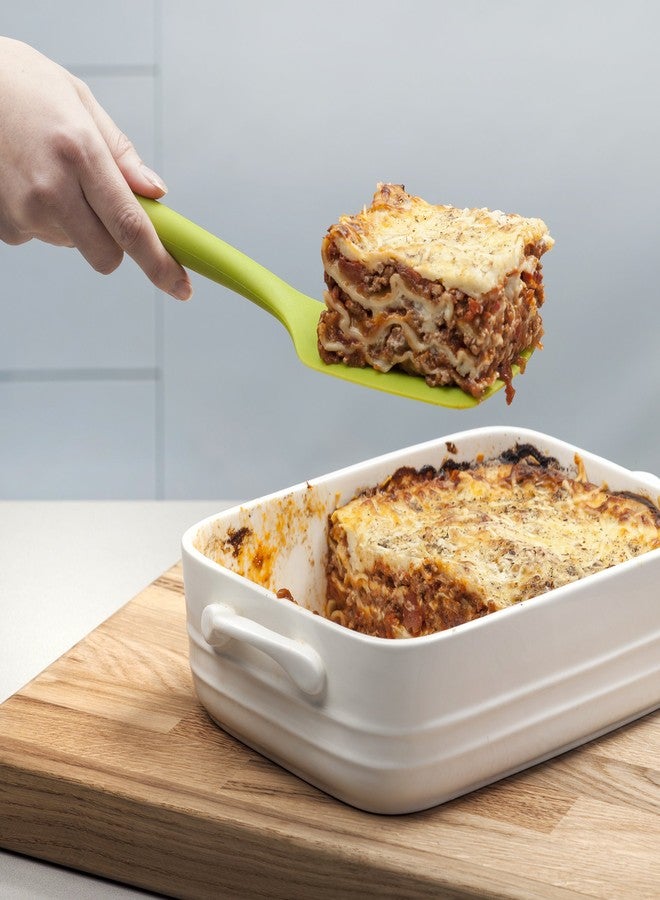 Zeal Silicone Non-Stick Slotted Fish Slice/Cooking Turner (30cm) -Lime - Image 3