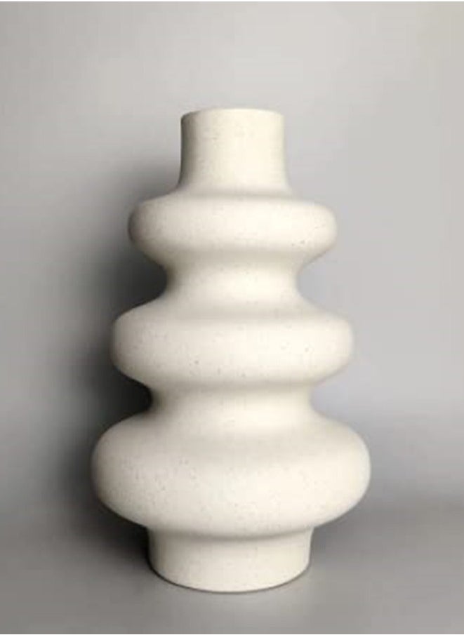 XiuWoo - White Wave Design Flower Vase - Image 1