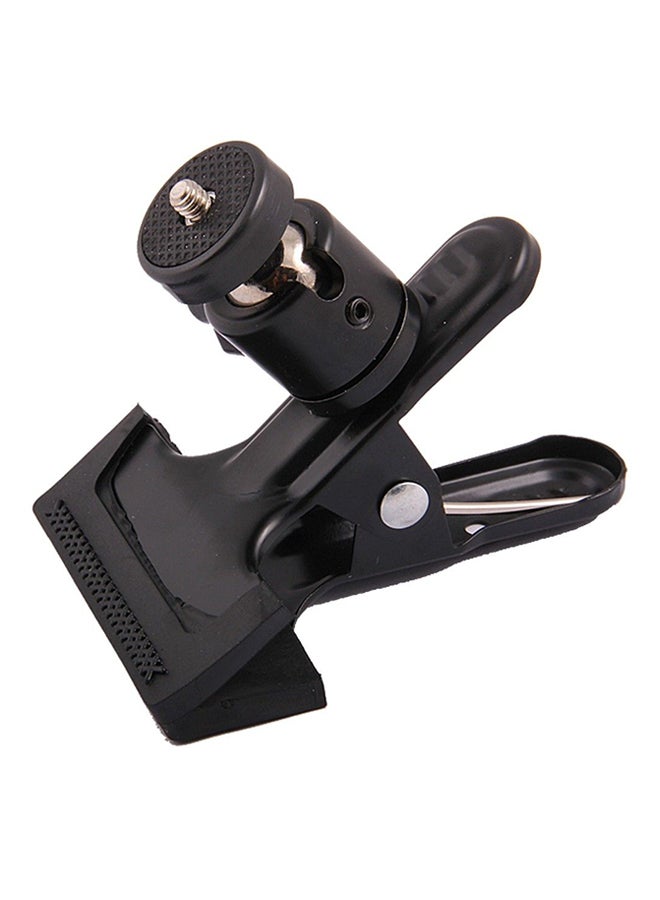 حامل مُثبت كاميرا ثلاثي بمشبك لكاميرا تصوير المشاهد الخلفية في الاستوديو أسود