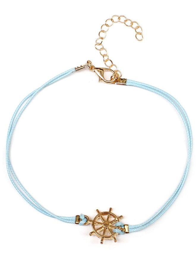 5esha Casual Wheel Pendant Anklet - Image 1