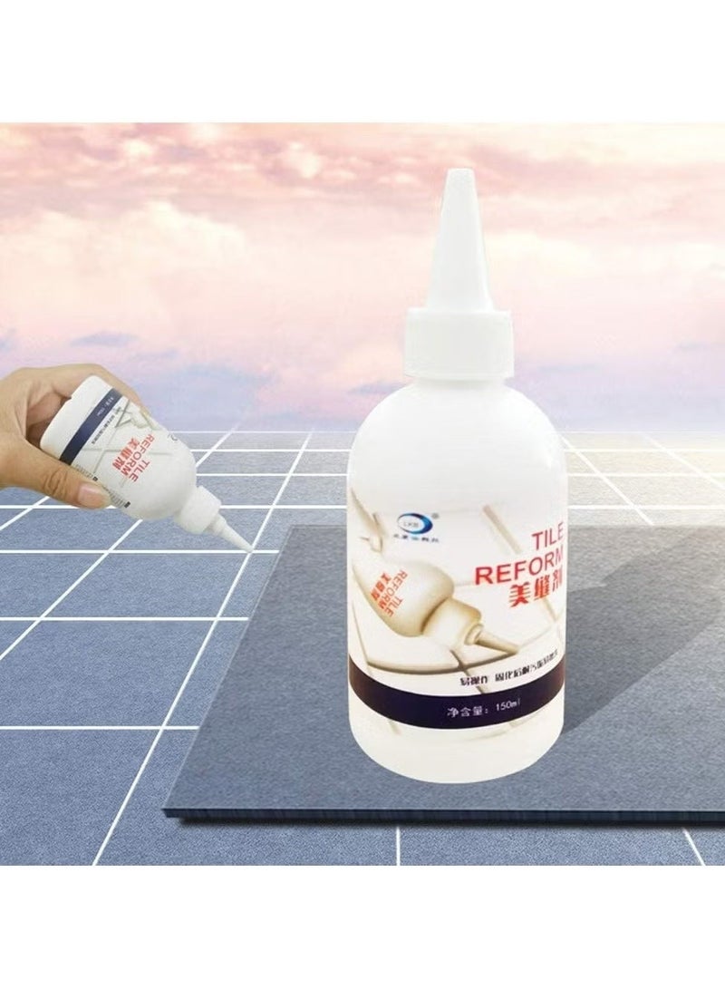 Tile Grout Reviver & Gap Repair Agent, Waterproof Mold Cleaner & Sealer, 150ml - Image 1