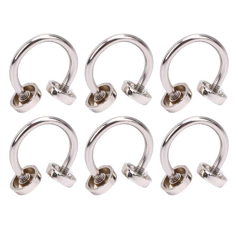 20PCS C Shaped Buckles Zinc Alloy 10mm Double Head Rivet Buckle for Clothing Collar Hat Decoration Shoe Hardware - Image 5