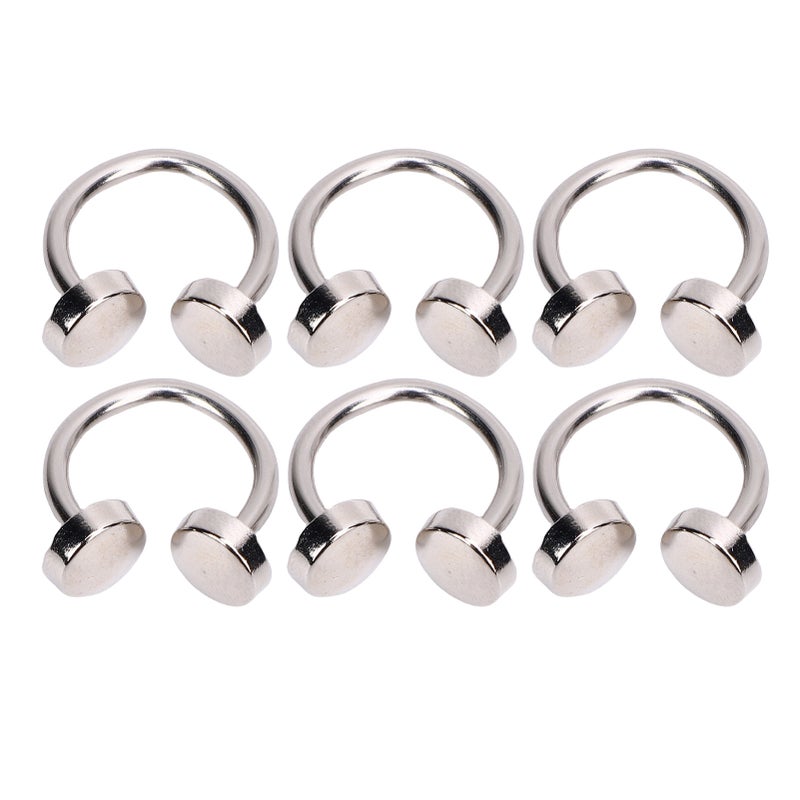 20PCS C Shaped Buckles Zinc Alloy 10mm Double Head Rivet Buckle for Clothing Collar Hat Decoration Shoe Hardware - Image 2