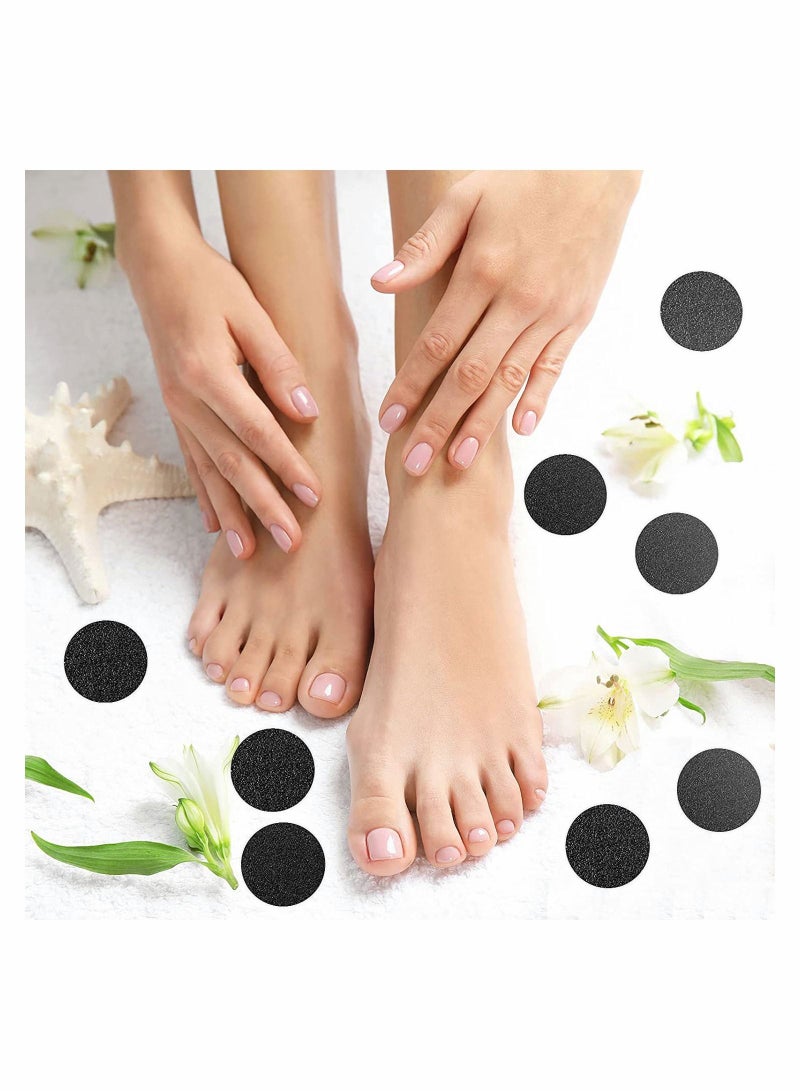Y&D 180pcs Self-adhesive Sandpaper Disk Replacement Pad Foot File Disc for Electric Rasp Files Callus Cuticle Hard Dead Skin Removal Pedicure Tools 80Grit 100 Grit 180  - Image 2