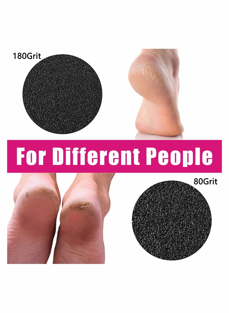 Y&D 180pcs Self-adhesive Sandpaper Disk Replacement Pad Foot File Disc for Electric Rasp Files Callus Cuticle Hard Dead Skin Removal Pedicure Tools 80Grit 100 Grit 180  - Image 3