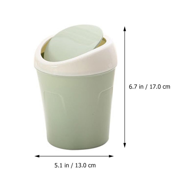3pcs Mini Desktop Trash Bin with Lid Small Household Waste Container for Office Bedroom Kitchen Tabletop Storage - Image 2