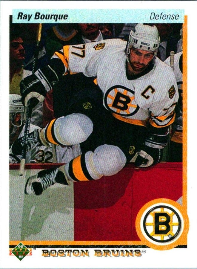Upper Deck Hockey NHL 1990-91 Upper Deck #64 Ray Bourque #64 NM - Image 1