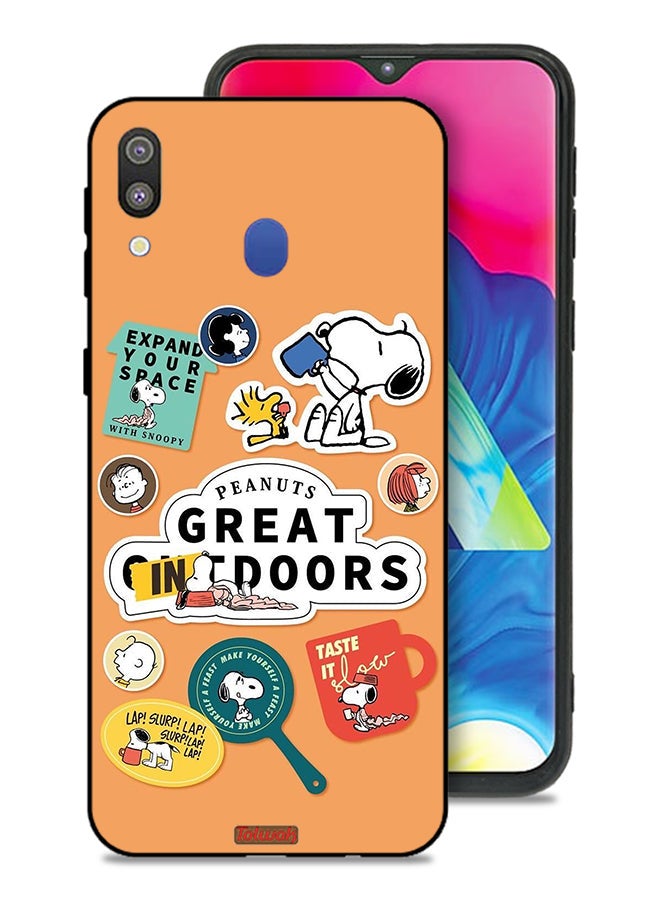 Tolwak Samsung Galaxy M20 Protective Case Cover Peanuts Stickers - Image 1