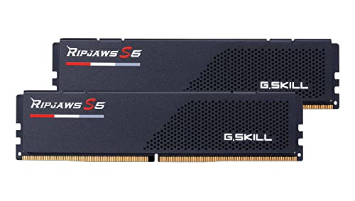 G.SKILL Ripjaws S5 Series DDR5 RAM (Intel XMP 3.0) 32GB (2x16GB) 6000MT/s CL30-40-40-96 1.35V Desktop Computer Memory U-DIMM - Matte Black (F5-6000J3040F16GX2-RS5K) - Image 2