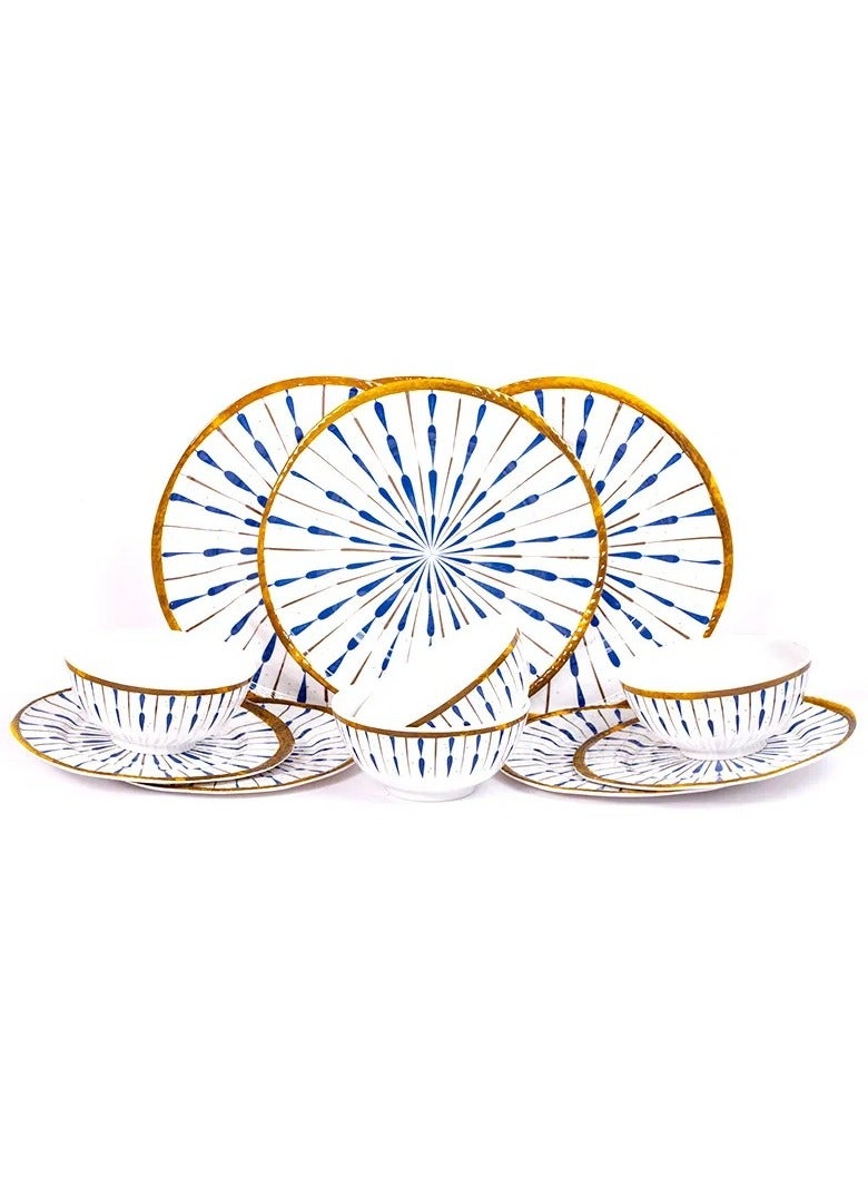 بيلو طقم عشاء ميلامين 12 قطعة