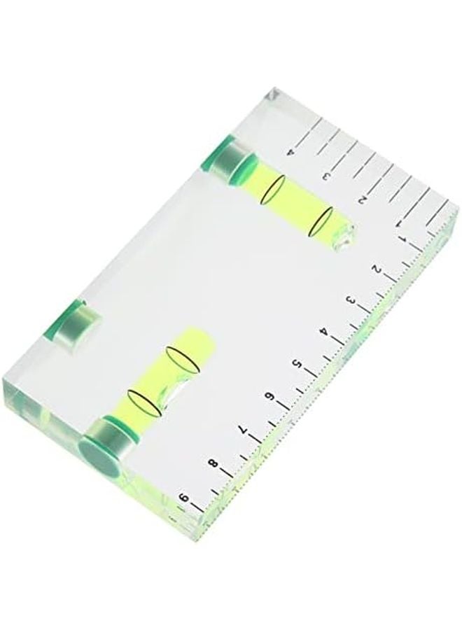 Acrylic Two Dimensional Horizontal Bubble Level For Picture Frame Desk Tripod - Image 3