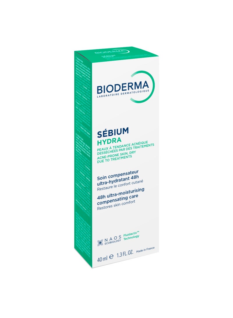 Bioderma Sebium Ultra Hydra Compensateur Moisturizing Cream White 40ml - Image 2