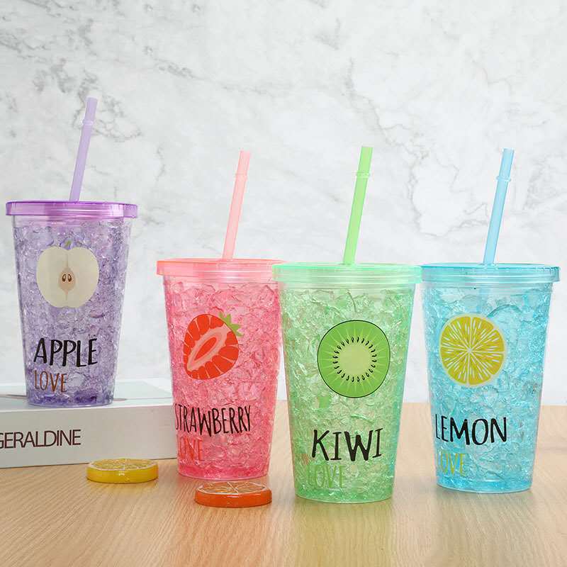 Direct Sales Lengthened 27Cm Transparent Buckle Hard Tube Pp Plastic Straight Tube Two-Color Thread Striped Straw Reusable - Image 5