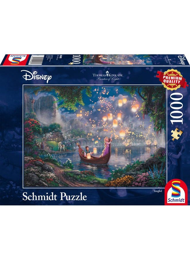 Schmidt Disney - Tangled by Thomas Kinkade 1000 Piece Schmidt Puzzle - Image 1
