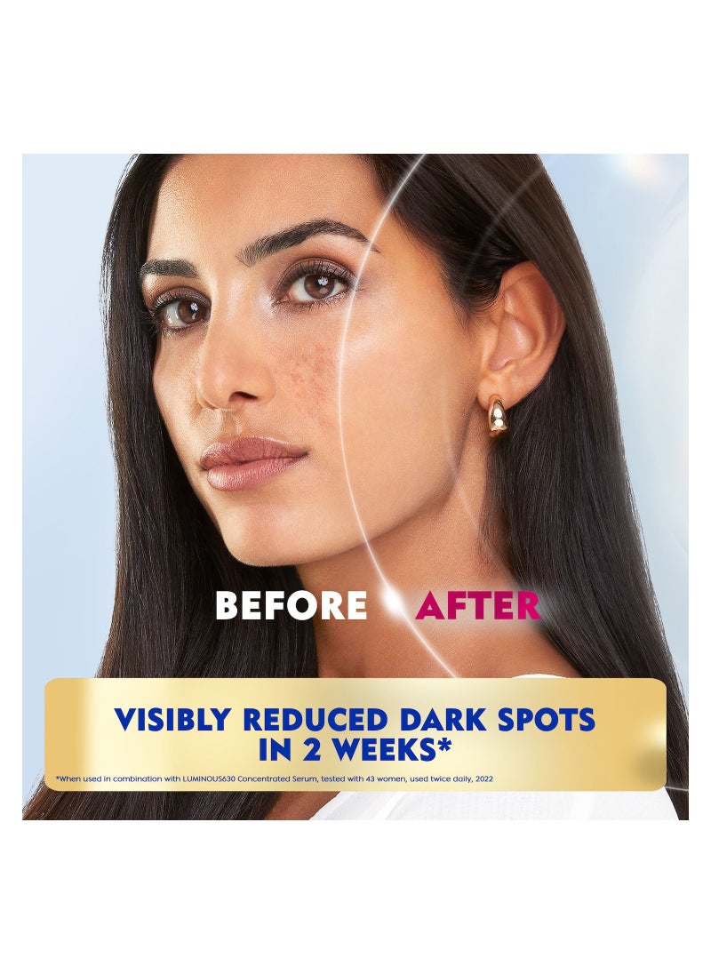 Nivea - NIVEA LUMINOUS 630 EVEN GLOW Anti Dark Spot bundle Face Fluid SPF 50 UVA and UVB Sun Protection 40ml and Anti Puffy Eyes Serum 15ml - Image 1