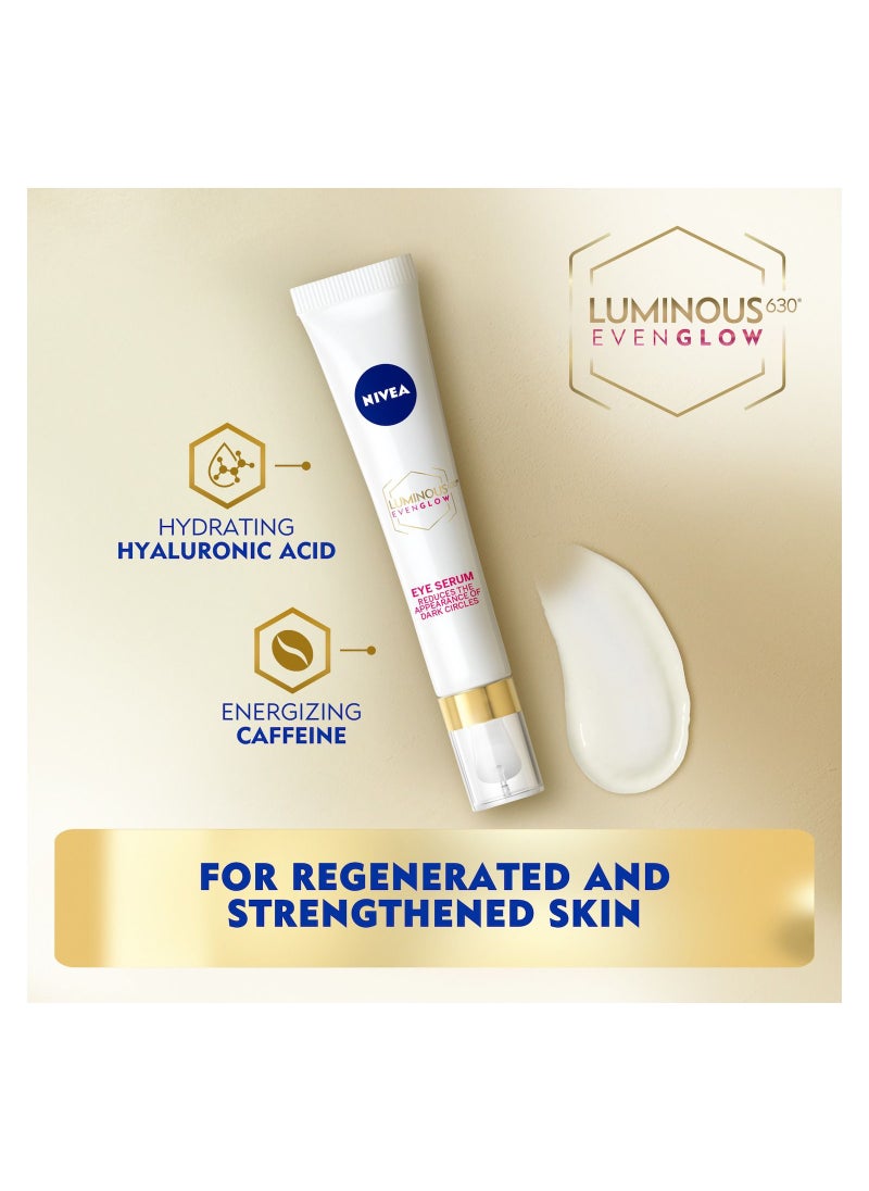 Nivea - NIVEA LUMINOUS 630 EVEN GLOW Anti Dark Spot bundle Face Fluid SPF 50 UVA and UVB Sun Protection 40ml and Anti Puffy Eyes Serum 15ml - Image 1